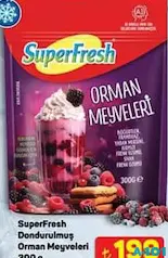 SUPERFRESH DONDURULMUŞ ORMAN MEYVELERİ 300 G fiyat ve kampanya bilgisi